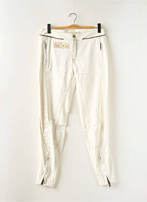 Pantalon slim alb SCHOOL RAG femeie