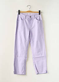 Pantalon 7/8 elasticitate mărime normală violet SCHOOL RAG femme