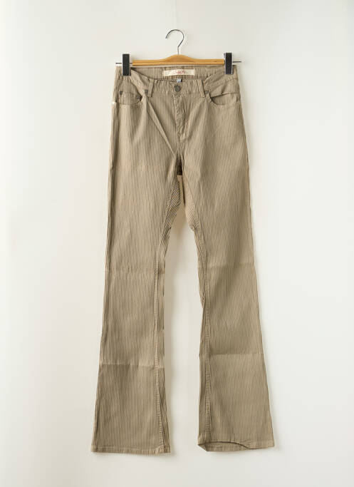 Pantalon evazat bej SCHOOL RAG femeie