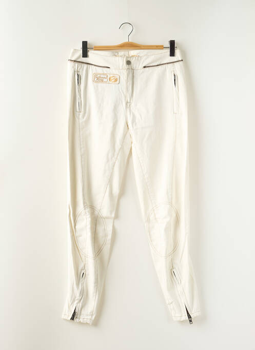 Pantalon slim alb SCHOOL RAG femeie