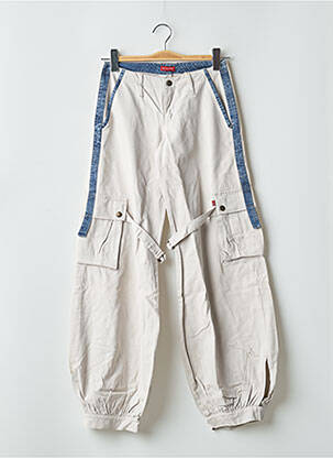 Pantalon cargo țesătură poplin talie joasă gri BE YOU K femeie