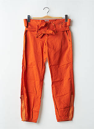 Pantalon 7/8 țesătură poplin mărime normală portocalie BE YOU K femeie