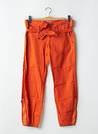 Pantalon 7/8 țesătură poplin mărime normală portocaliu BE YOU K femeie