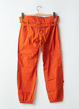 Pantalon 7/8 țesătură poplin mărime normală portocalie BE YOU K femeie