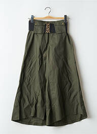 Pantalon trei sferturi talie înaltă talie înaltă verde BE YOU K femme