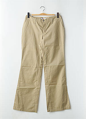 Pantalon drept țesătură poplin mărime normală verde TEDDY SMITH femeie