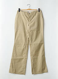 Pantalon drept țesătură poplin mărime normală verde TEDDY SMITH femeie