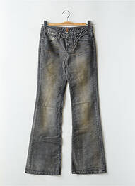 Pantalon evazat elasticitate talie joasă gri TEDDY SMITH femeie