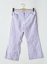Pantalon trei sferturi croială dreaptă mărime normală violet TEDDY SMITH femeie
