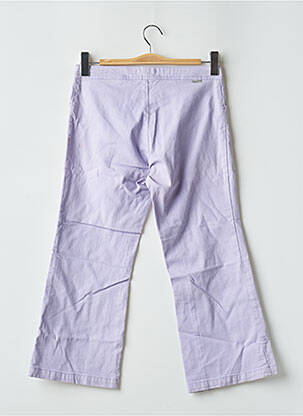 Pantalon trei sferturi croială dreaptă mărime normală violet TEDDY SMITH femeie
