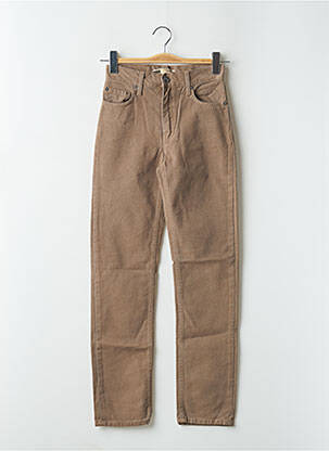 Blugi cu croială slim maro TEDDY SMITH INDUSTRY fată