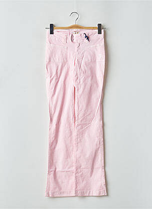 Pantalon evazat roz TEDDY SMITH INDUSTRY fată