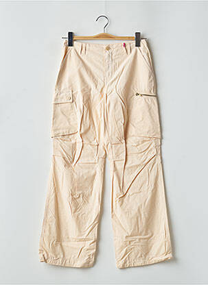 Pantalon cargo croială dreaptă bej TEDDY SMITH INDUSTRY fată