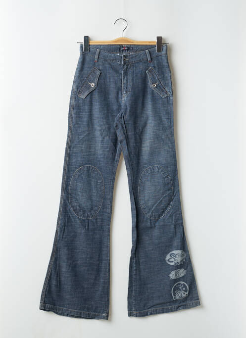 Blugi cu croială evazată albastru TEDDY SMITH femeie