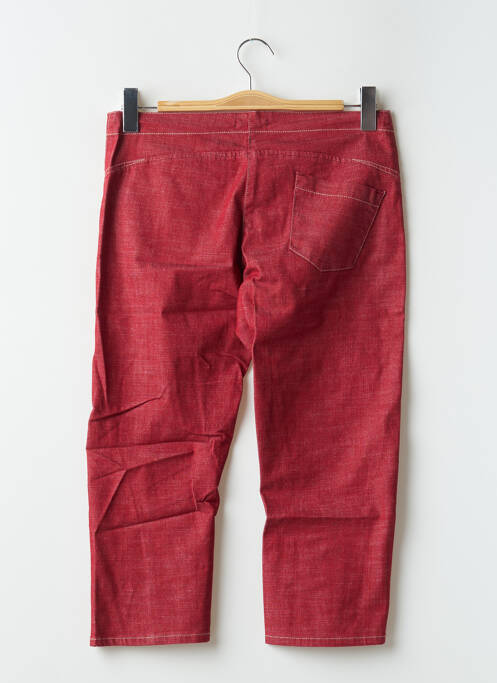 Pantalon trei sferturi roșu TEDDY SMITH femeie