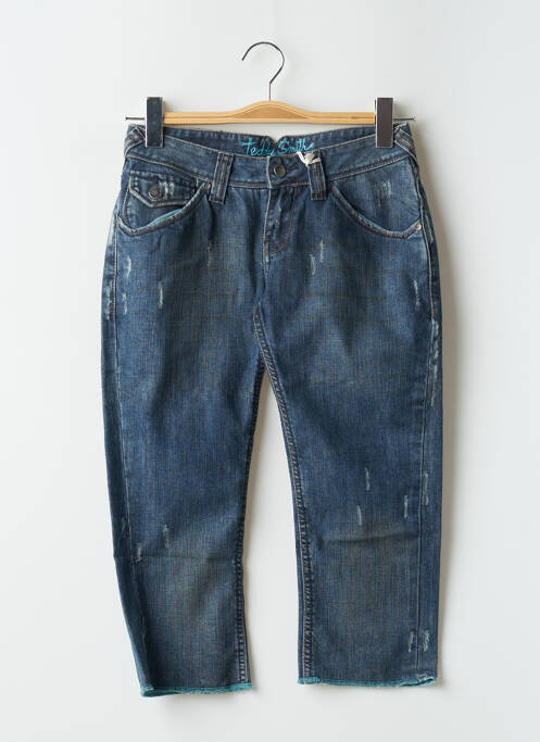 Pantalon trei sferturi albastru TEDDY SMITH femeie