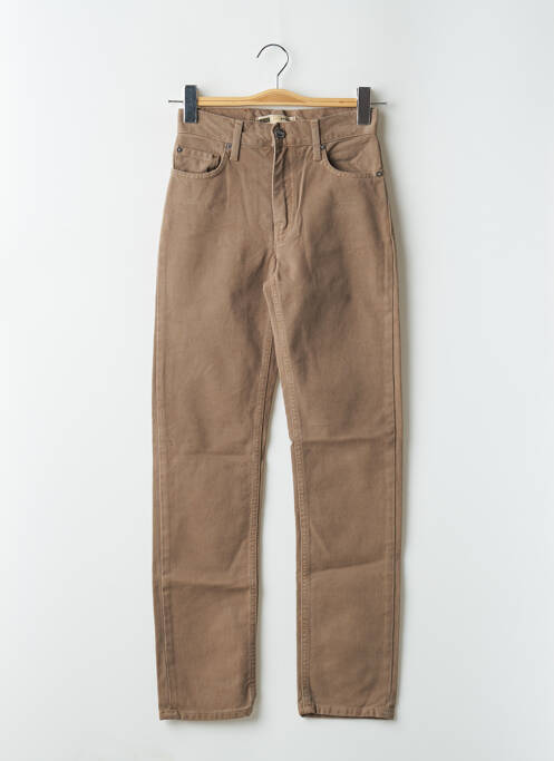 Blugi cu croială slim maro TEDDY SMITH INDUSTRY fată