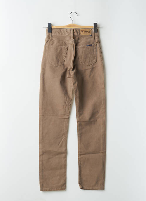 Blugi cu croială slim maro TEDDY SMITH INDUSTRY fată