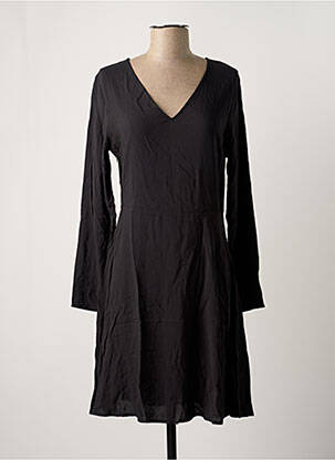 Rochie midi mâneci lungi mâneci lungi negru ICHI femeie