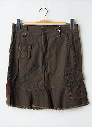 Fustă scurtă maro TEDDY SMITH femeie