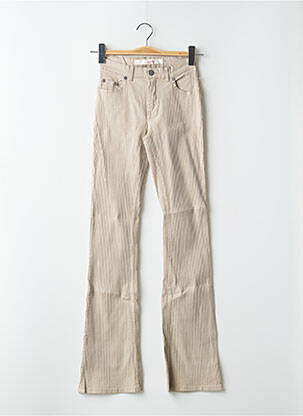 Blugi cu croială dreaptă bej SCHOOL RAG femeie