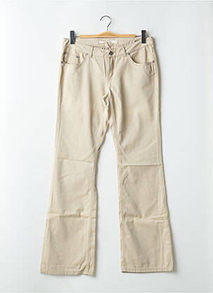 Blugi cu croială dreaptă bej SCHOOL RAG femeie