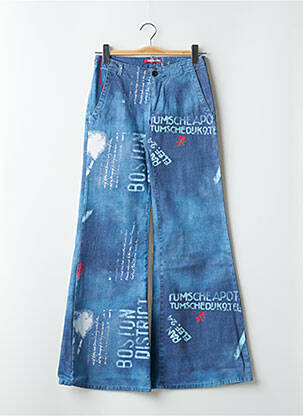 Blugi cu croială dreaptă albastru SCHOOL RAG femeie