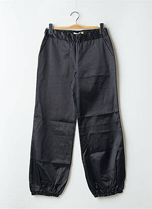 Pantalon drept talie elastică mărime normală negru SCHOOL RAG femeie