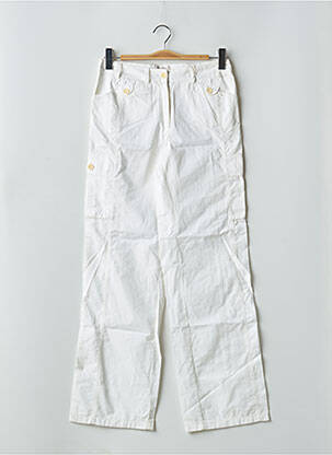 Pantalon drept țesătură poplin mărime normală alb GERARD DAREL femeie