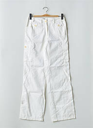 Pantalon drept țesătură poplin mărime normală alb GERARD DAREL femme