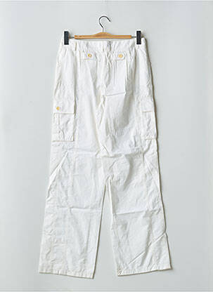 Pantalon drept țesătură poplin mărime normală alb GERARD DAREL femeie