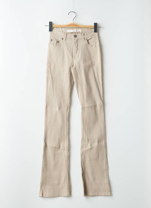 Blugi cu croială dreaptă bej SCHOOL RAG femeie