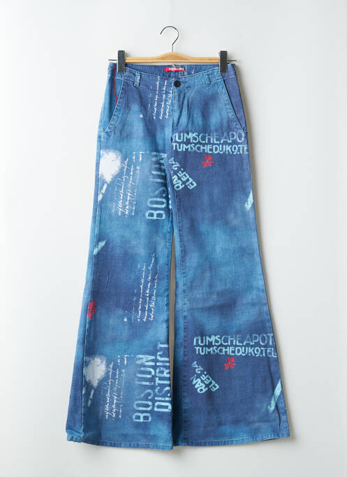 Blugi cu croială dreaptă albastru SCHOOL RAG femeie