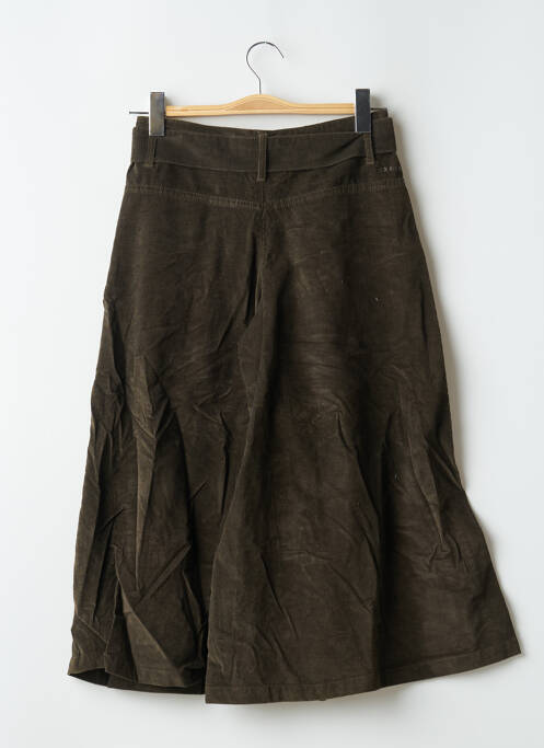 Pantalon trei sferturi elasticitate talie înaltă verde SCHOOL RAG femme