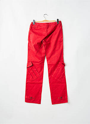 Pantalon cargo croială dreaptă talie joasă roșu BE YOU K femeie