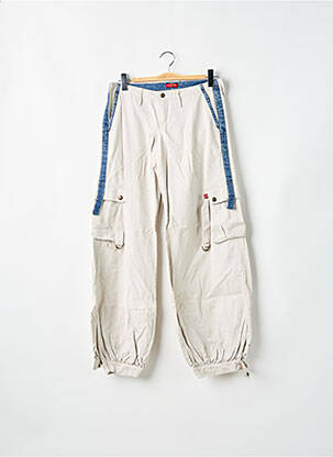 Pantalon cargo țesătură poplin mărime normală bej BE YOU K femeie