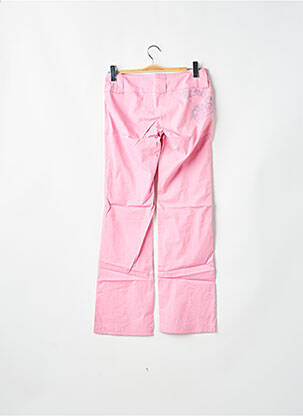Pantalon drept țesătură poplin talie joasă roz BE YOU K femeie