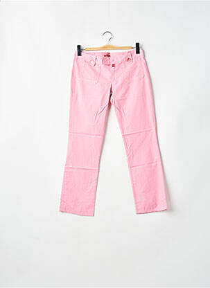 Pantalon drept țesătură poplin talie joasă roz BE YOU K femeie