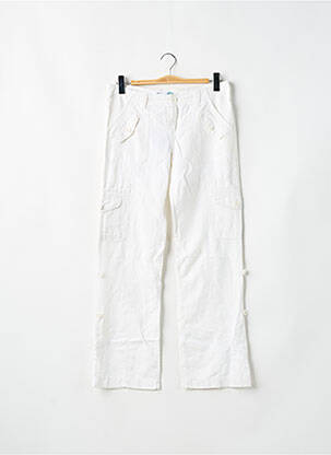Pantalon cargo croială dreaptă talie joasă alb BLEND SHE femeie