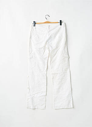 Pantalon cargo croială dreaptă talie joasă alb BLEND SHE femeie