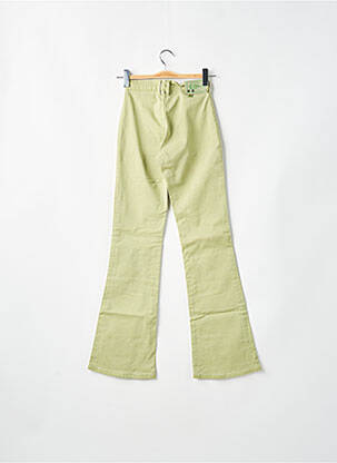 Pantalon evazat elasticitate talie înaltă verde CIMARRON femeie