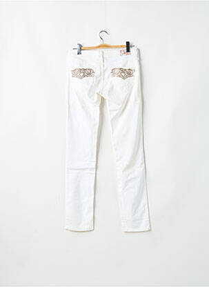 Pantalon slim talie joasă talie joasă alb CIMARRON femeie