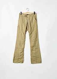 Pantalon evazat talie joasă talie joasă verde CIMARRON femeie