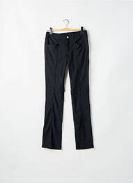 Pantalon slim țesătură poplin mărime normală negru CIMARRON femeie