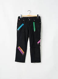 Pantalon trei sferturi talie joasă talie joasă negru CIMARRON femme