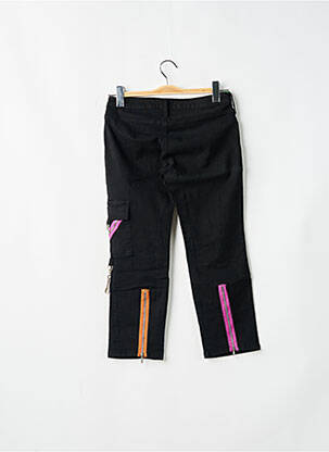 Pantalon trei sferturi elasticitate talie joasă negru CIMARRON femeie