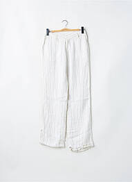 Pantalon drept țesătură poplin mărime normală bej LOIS femeie