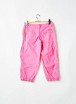 Pantalon drept țesătură poplin mărime normală roz TEDDY SMITH femeie