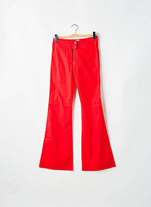 Blugi cu croială evazată roșu TIM BARGEOT femeie