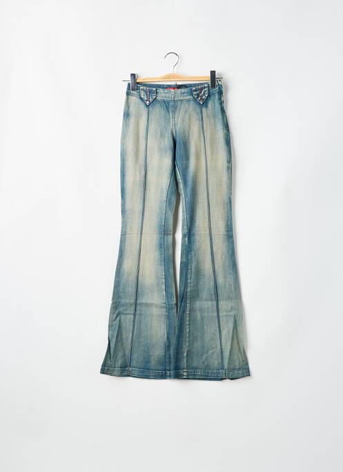 Blugi cu croială evazată albastru TEDDY SMITH femeie